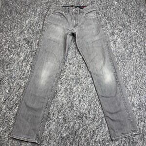 Tony Hawk Mens Skinny Fit Grey Denim Jeans Size 30x32 Stretch Skate Pants